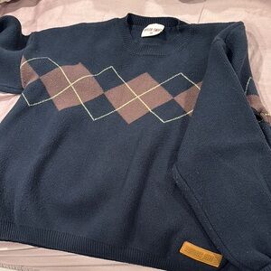 RED (TAYLOR'S VERSION) NAVY ARGYLE SWEATER